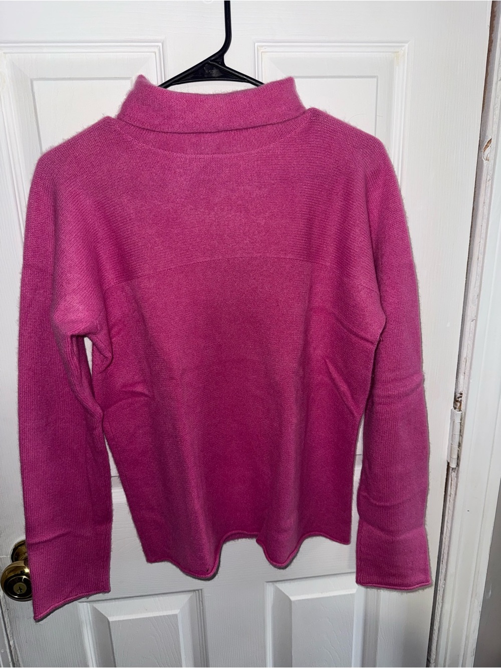 Women's Pink Mock Neck Sweater